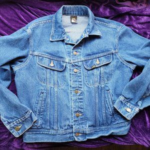 Vintage Lee Denim Relaxed Fit Trucker Jacket size 44R